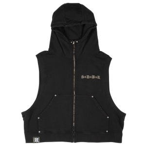 Hooded Vest (Washed Black)